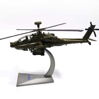 Factory customized diecast gunship model American 1:72 Apache AH-64 diecast gunship model