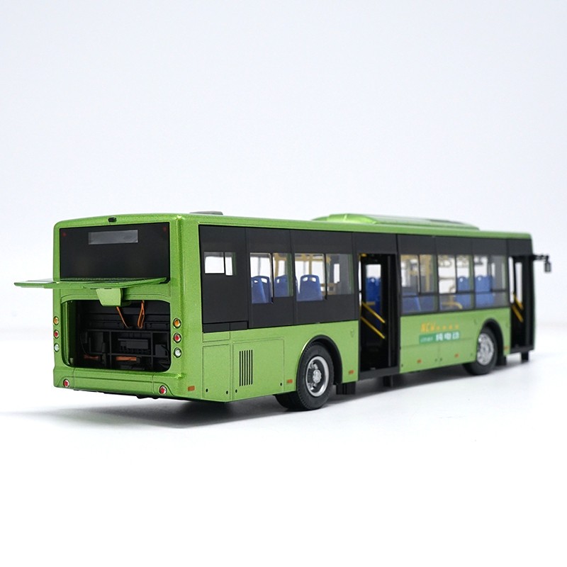 1:42 Scale Green Diecast YuTong E12 Diecast Pure Electric Bus Model