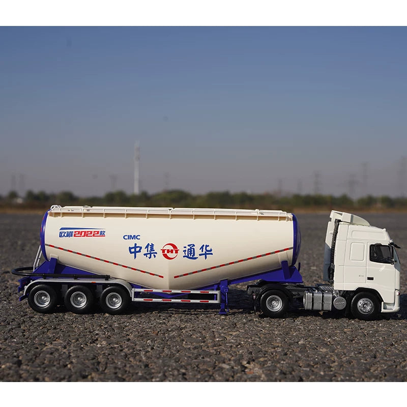 1:35 Volvo FH16 Powder Tanker Trailer Tractor diecast model