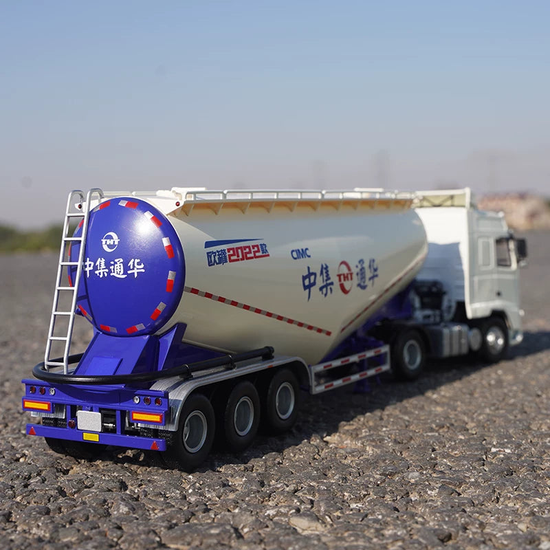 1:35 Volvo FH16 Powder Tanker Trailer Tractor diecast model