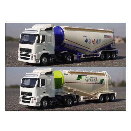 1:35 Volvo FH16 Powder Tanker Trailer Tractor diecast model
