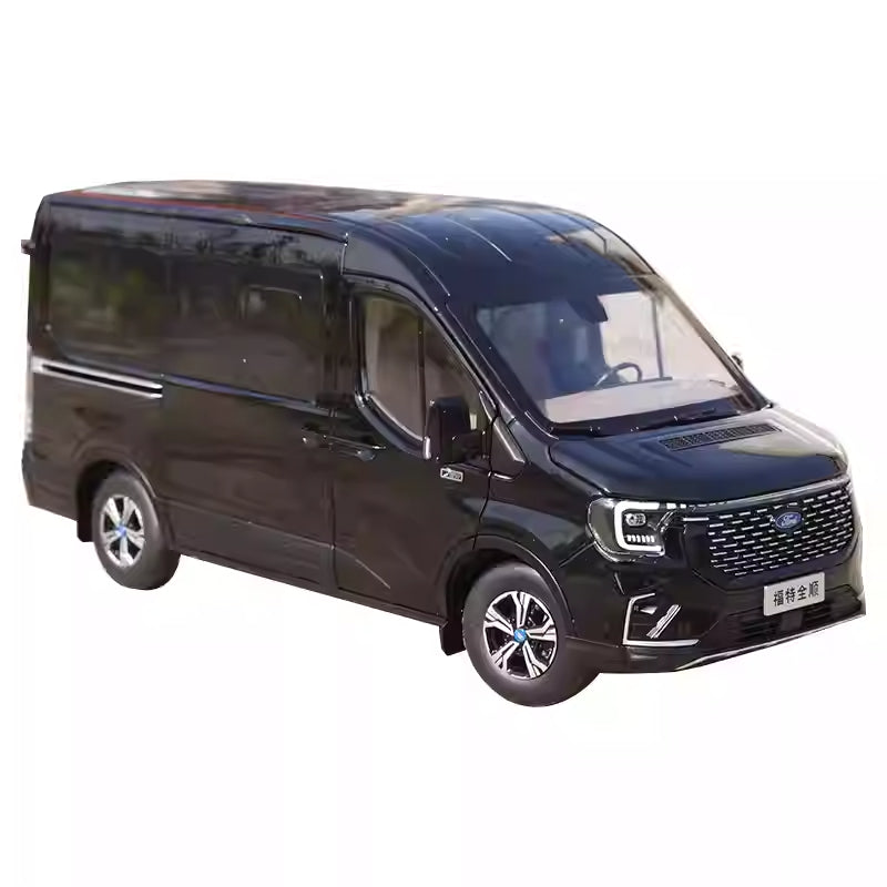 1:18 Scale Ford Transit T8 Business Van Diecast MPV Car Model – Alloy MPV Replica with Full Opening Doors, Steering, Suspension & Interior Details