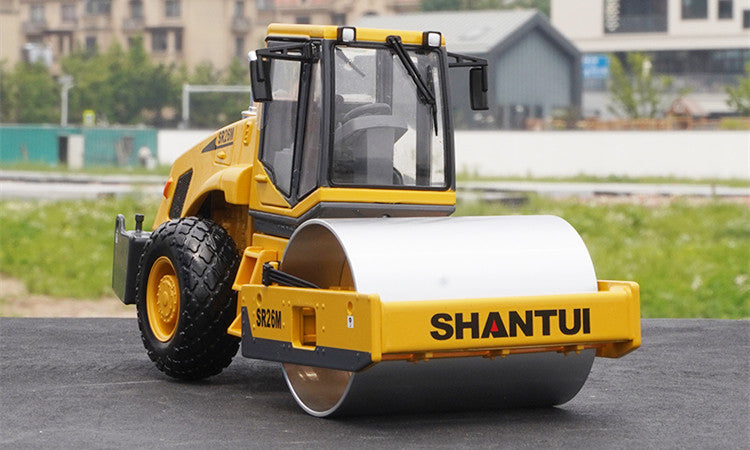 High quality collectiable 1:35 SHANTUI SR260M Single Drum Road Roller Diecast Model for gift