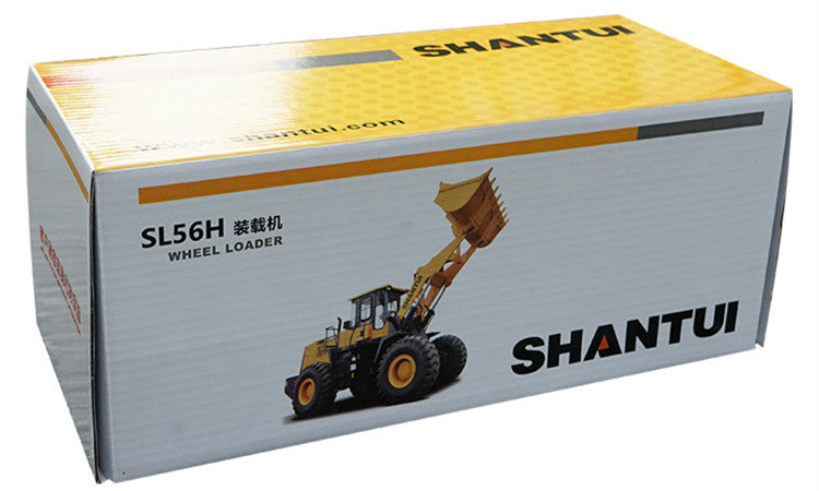 Original realistic 1:35 Scale Shantui SL56H metal Wheel Loader Model – Heavy Metal Construction Vehicle Replica with Lifting Bucket & Opening Cabin