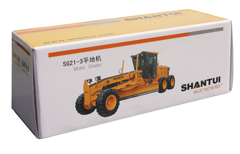 Original factory 1:35 Shantui SG21-3 Motor Grader Diecast Model – Precision Alloy Construction