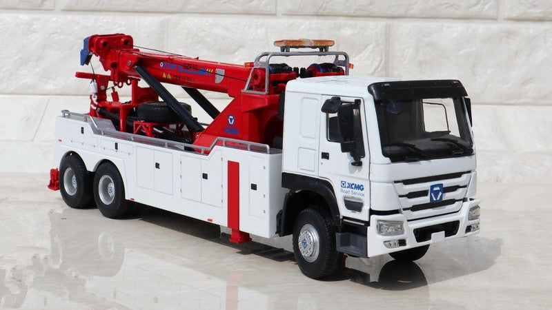 135 XCMG QZF10 Road Rescue Tow Truck Diecast Model – Alloy Crane Wrecker Collectible