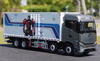 1:36 FOTON Auman Galaxy 8X4 Alloy Container Truck Model for Display/Decoration/Gift)