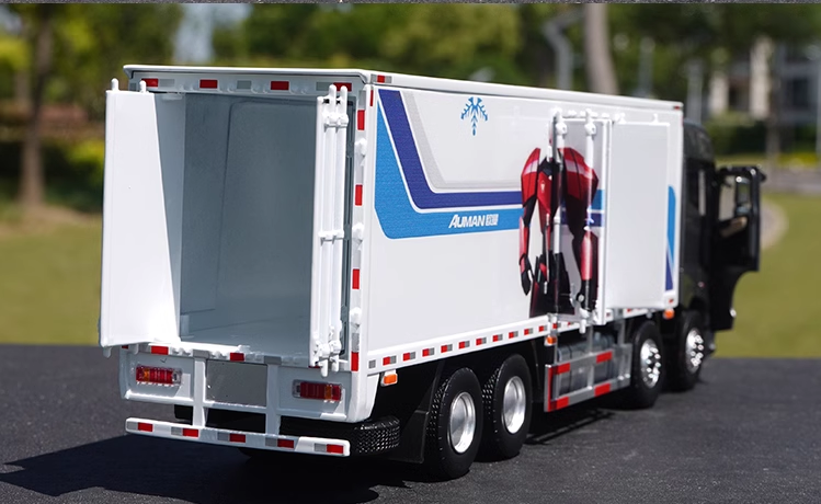 1:36 FOTON Auman Galaxy 8X4 Alloy Container Truck Model for Display/Decoration/Gift)