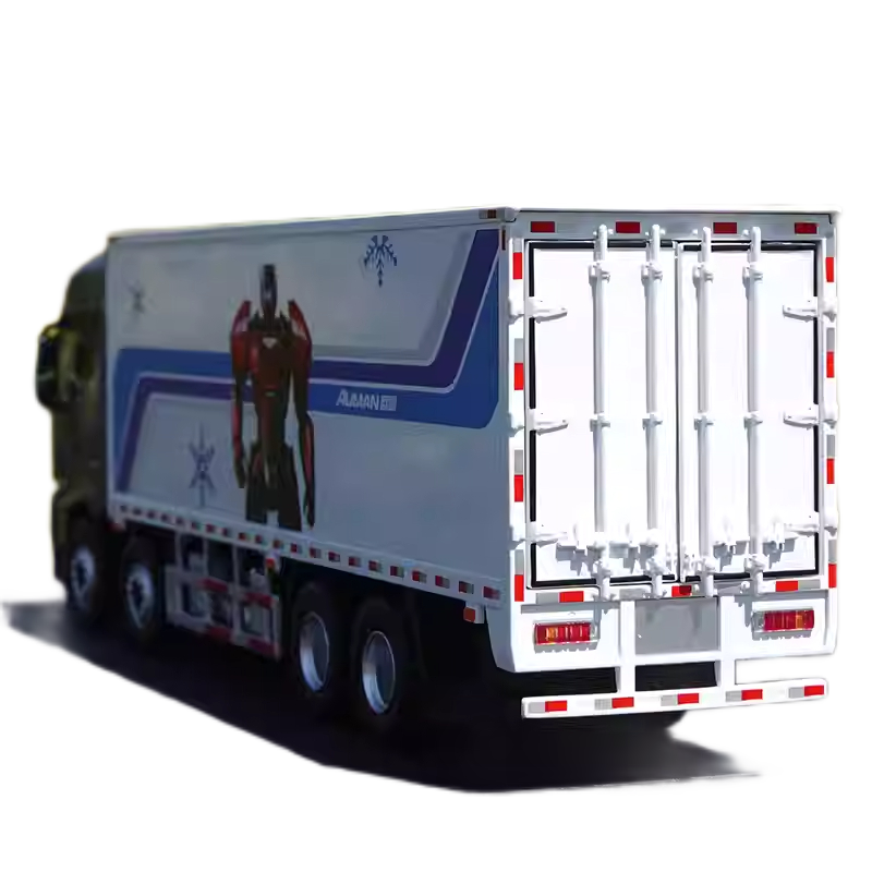 1:36 FOTON Auman Galaxy 8X4 Alloy Container Truck Model for Display/Decoration/Gift)