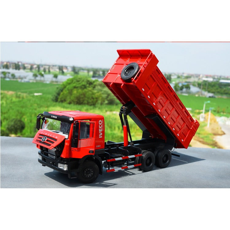 Rare, Original Die Cast 1 24 Saic-Iveco Hongyan King Kong Dump Truck Tipper Alloy Model Diecast Model Car Collectible By M…