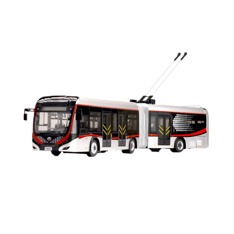 Authentic 1:42 Yutong ZK5180C diecast Trolley bus models BRT scale bus models for gift