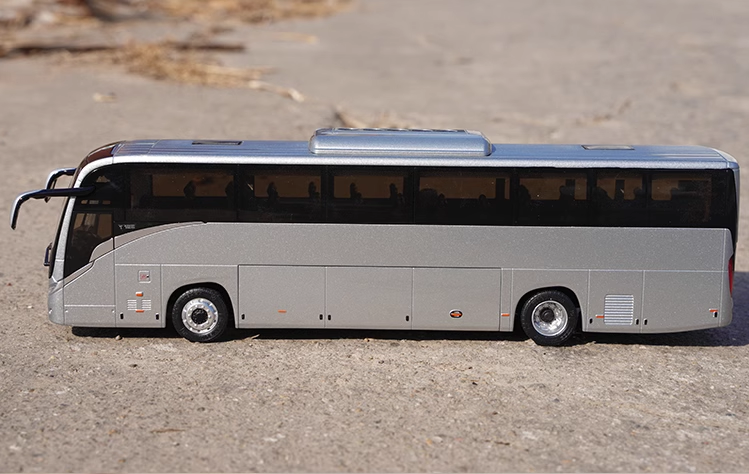 High quality 1:42 Yutong T12E Overseas Edition Alloy Tourist Bus Model for birthday gift, collection, display
