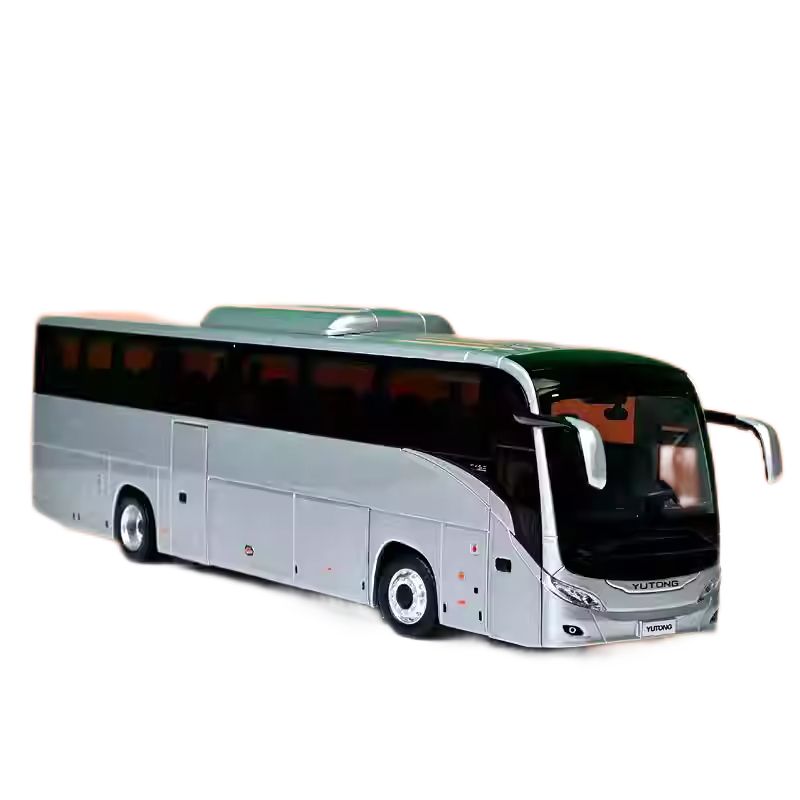 High quality 1:42 Yutong T12E Overseas Edition Alloy Tourist Bus Model for birthday gift, collection, display