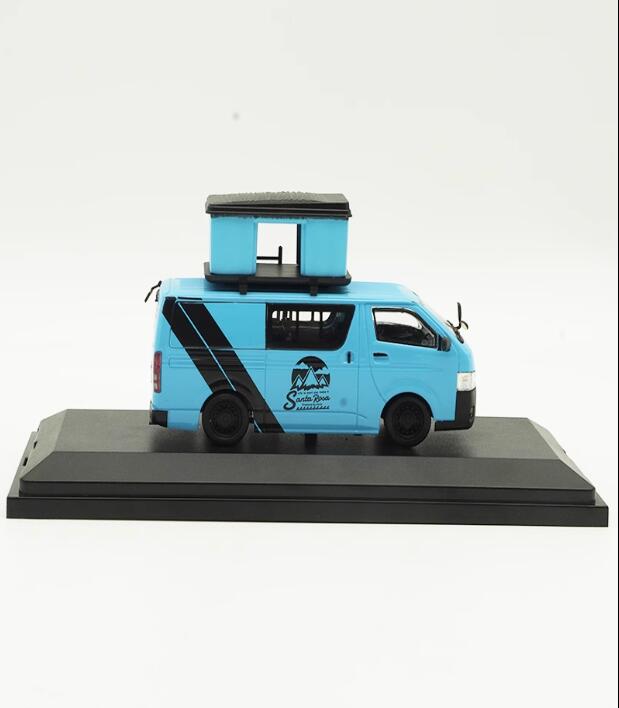 Original factory 1:43 TOYOTA Hylion HIACE Alloy Simulation Car Model Travel Edition for sale