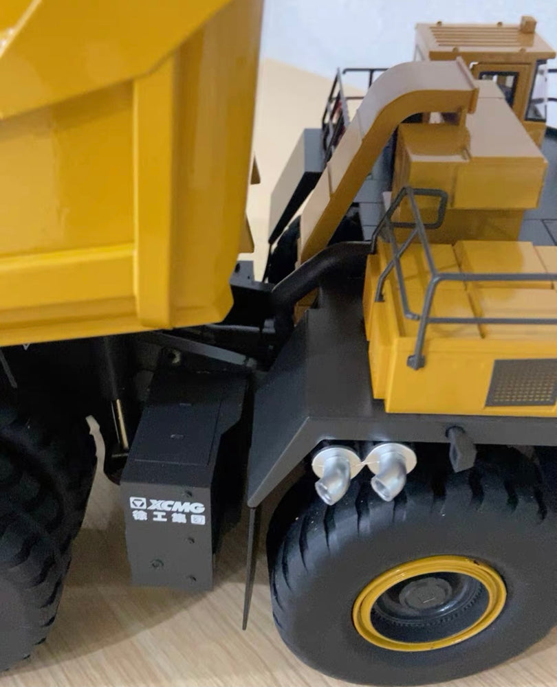 Original factory new 1:47 XCMG XDE440 Dump truck model, XDE440 Double Bridge Rigid Mining truck model