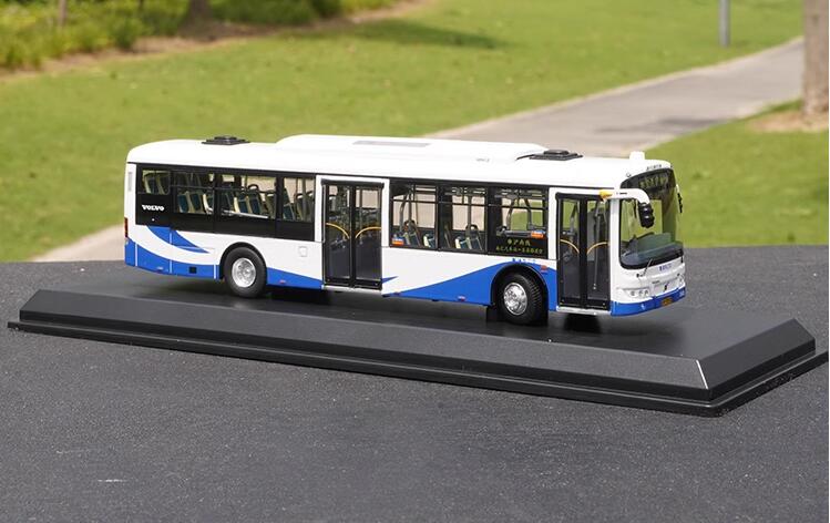 1:64 Shanghai Volvo Sunwin bus model low entrance city bus model for gift, collection