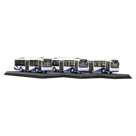 1:64 Shanghai Volvo Sunwin bus model low entrance city bus model for gift, collection