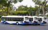 1:64 Shanghai Volvo Sunwin bus model low entrance city bus model for gift, collection