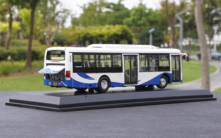 1:64 Shanghai Volvo Sunwin bus model low entrance city bus model for gift, collection