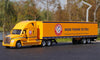 1:64 Volvo Freightliner American-Style Long Nose Container Truck | Diecast Alloy Model with Detachable Trailer