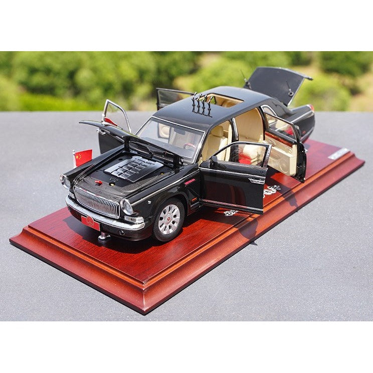 Original Factory 1:24 Century Dragon Hongqi Ca7600J 70Th Aniversary Diecast Parade Alloy Car Model For Gift,Collection Die…