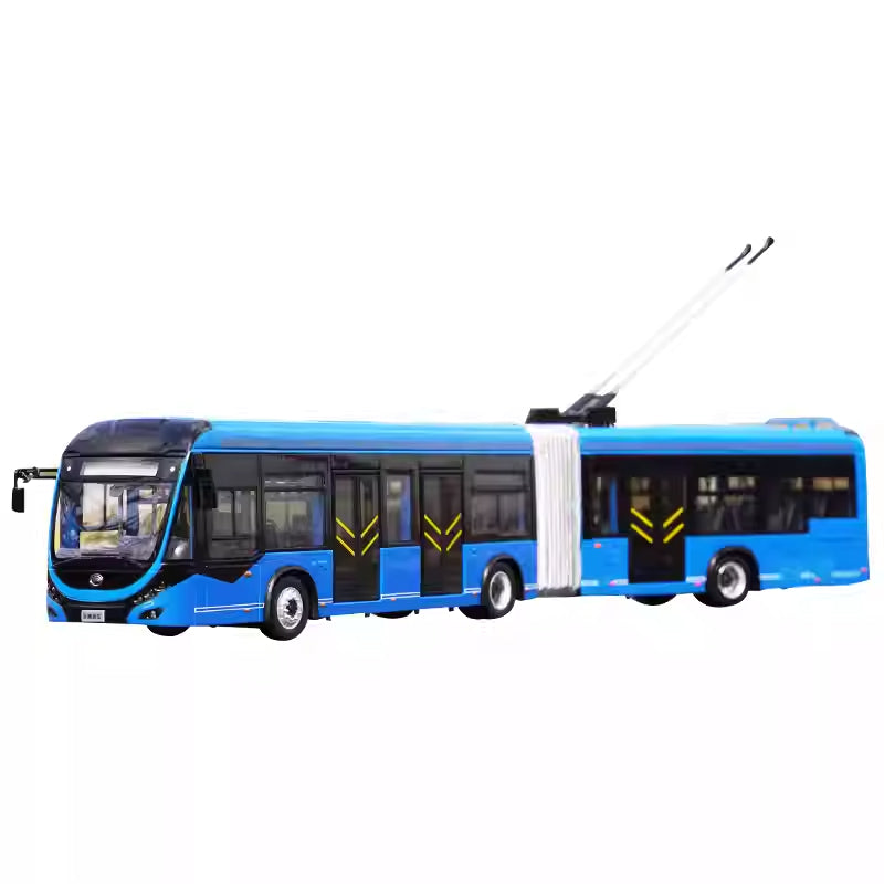 Original Collectible Alloy Model Gift 1:42 Yutong Dual-source Trackless Trolleybus Transit Volume BRT Bus DieCast Toy Model for christmas gift,Collection,Decoration