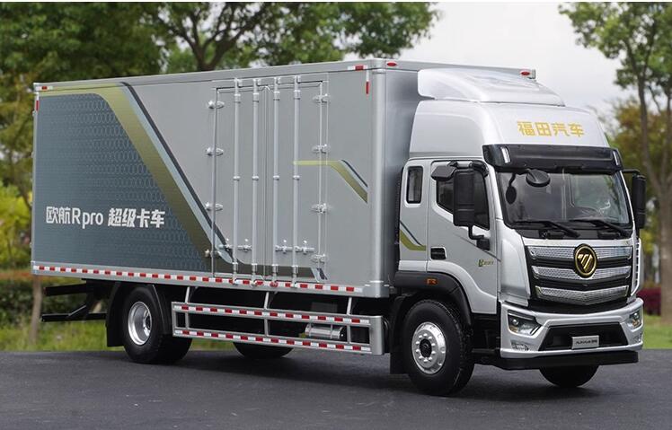 1:23 Foton European Airlines diecast truck model metal container van logistics transport super truck alloy model