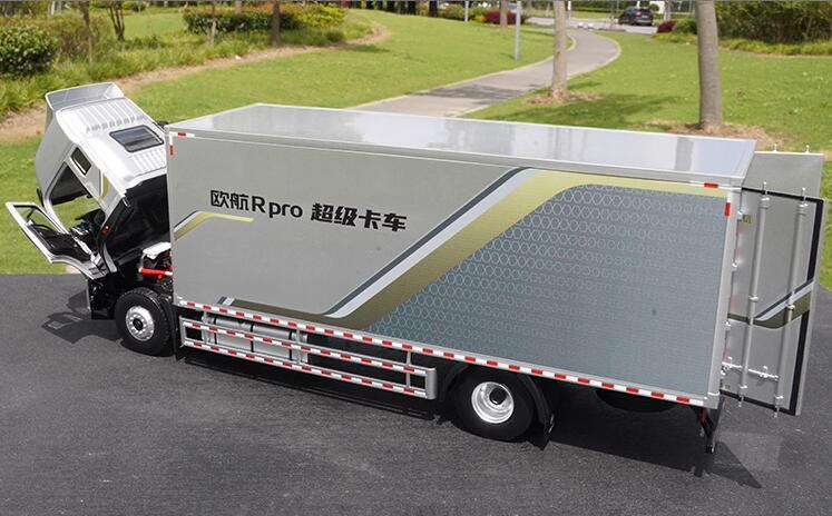 1:23 Foton European Airlines diecast truck model metal container van logistics transport super truck alloy model