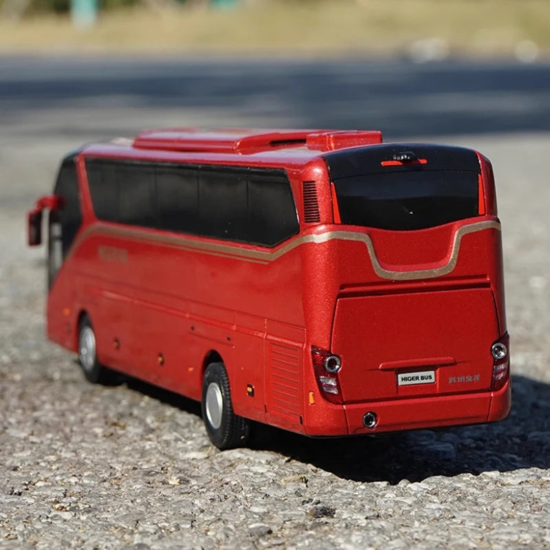 Alloy Collectible 1:42 Higer KLQ6127BAE51 Highway Coach Diecast Model Bus-1:42 Higer Highway Coach Diecast Model for Gift