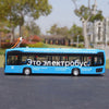 Original Factory 1:43 KAMAZ Electric Bus Model – Russian Diecast Alloy Bus Miniature with Light Functions