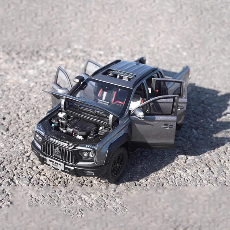 High simulation 1:18 Scale Original CNHTC Boloen S9 4X4 SUV off road Pickup Truck Model for Collectors Gifts Souvenir Decoration