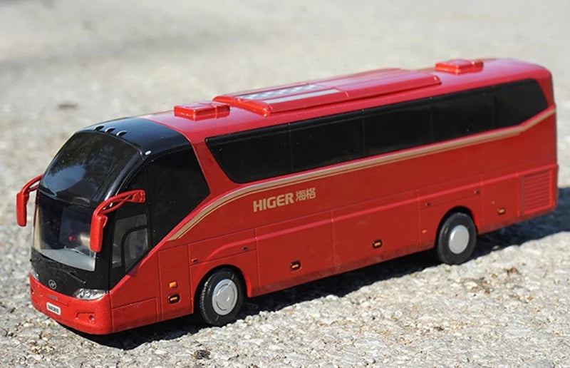 Alloy Collectible 1:42 Higer KLQ6127BAE51 Highway Coach Diecast Model Bus-1:42 Higer Highway Coach Diecast Model for Gift