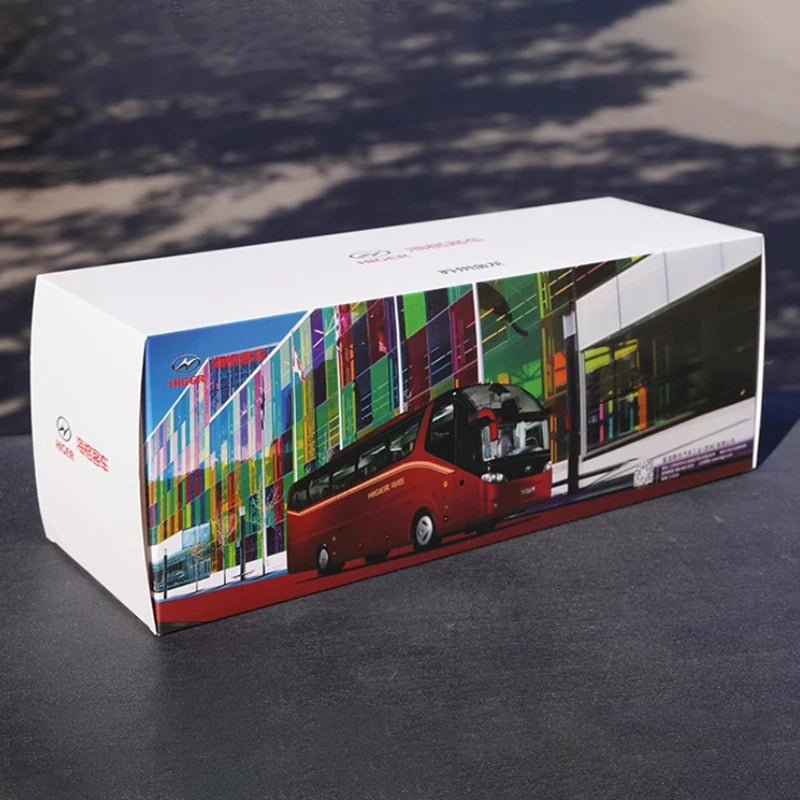 Alloy Collectible 1:42 Higer KLQ6127BAE51 Highway Coach Diecast Model Bus-1:42 Higer Highway Coach Diecast Model for Gift
