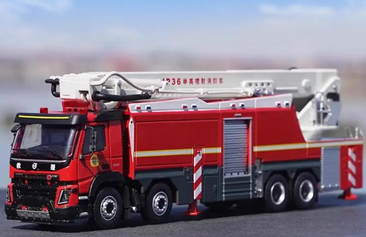 High Quality 1:43 Yongqiang CARMICHAEL COBRA3 Cobra, Alloy Main Foam Fire Truck Model Miniature for Gift