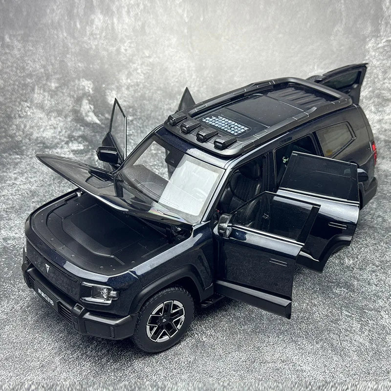 Original Factory 1:18 Changan Deep Blue G318 Metal Off-Road SUV – Diecast New Energy Vehicle Model with Opening Doors