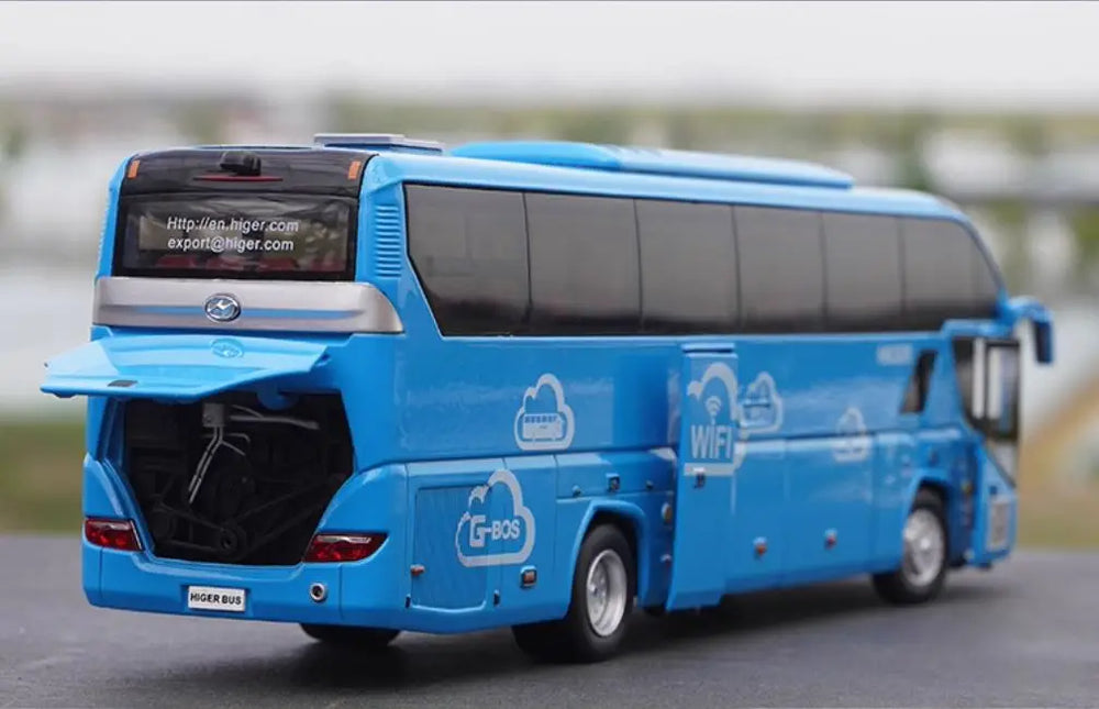 Original Factory 1:42 Higer KLQ6125B H92 Suzhou King Long Coach Model – Alloy Tour Bus Miniature