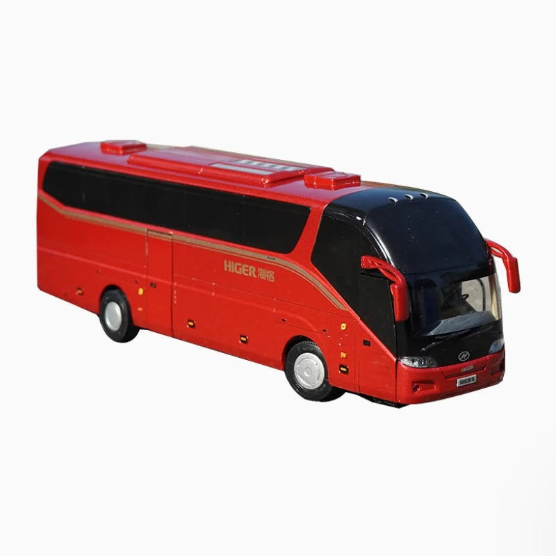 Alloy Collectible 1:42 Higer KLQ6127BAE51 Highway Coach Diecast Model Bus-1:42 Higer Highway Coach Diecast Model for Gift