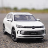 High Quality 1:18 VW Tiguan L PRO SUV Alloy Car Mode for Collection Kids Gifts Decoration Display