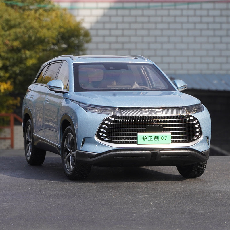 Original factory 1:18 BYD huweijian frigate 07 diecast alloy simulation car model for BYD real car promotion