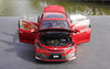 Original factory 118 GAC TOYOTA 2021 Lingshang diecast alloy red car model for gift, collection