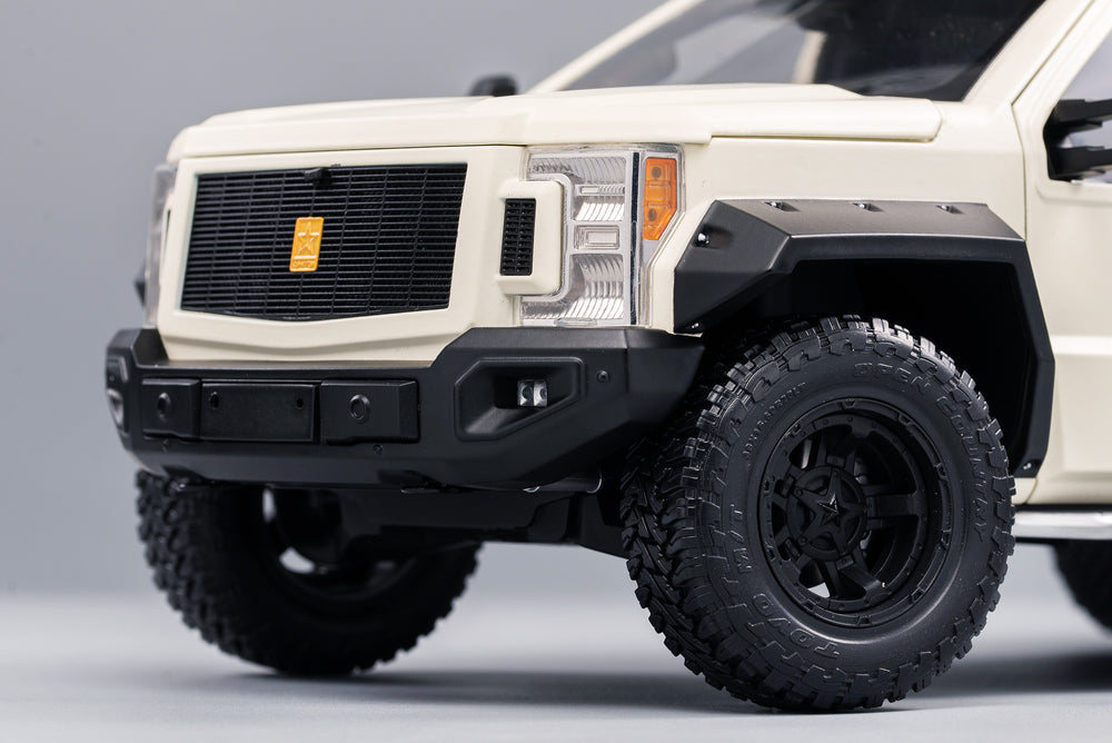 Original 1:18 KengFai Qihui G-Patton Chariot modified black/white diecast off road SUV car model for collection