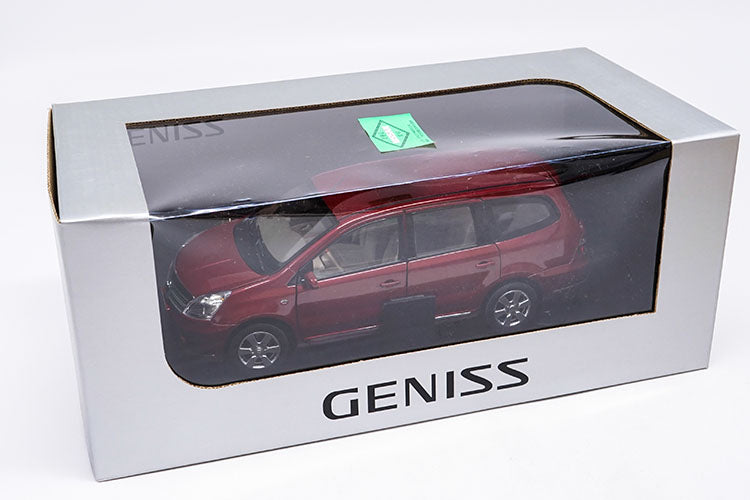 Original factory authentic 1/18 Nissan GENISS MPV 6 blue/red diecast metal car model with small gift
