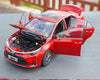 1:18 Scale Diecast Model Cars Toyota Levin 2017 versin in red/orange for birthday gift, Christmas gift