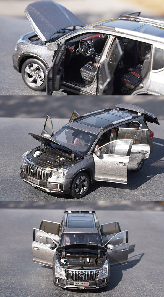 Original factory 1:24 GAC Trumpchi GS8S Trumpchi 2021 diecast off-road car alloy miniature model for gift, toys