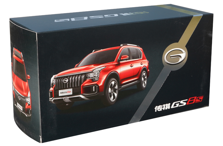 Original factory 1:24 GAC Trumpchi GS8S Trumpchi 2021 diecast off-road car alloy miniature model for gift, toys