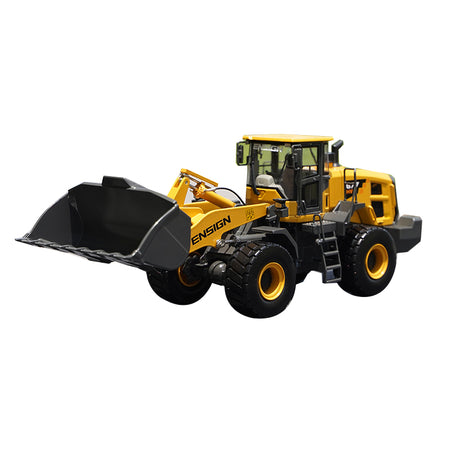 1:35 Scale ENSIGN Yingxuan YX677HV Diecast Wheel Loader Scale Model – Heavy Alloy Construction Vehicle with Functional Bucket & Steering