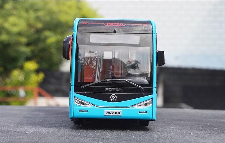 1:36 Foton BJ6129EVCA New Energy Electric Diecast Bus Model – Alloy City Bus Collectible with Lights & Openable Doors