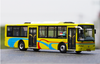 Original factory 1:42 Shanghai Sunwin 6116HG Shanghai city bus model, Alloy Diecast Model for gift