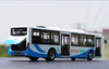 Original factory 1:42 Shanghai Sunwin 6116HG Shanghai city bus model, Alloy Diecast Model for gift