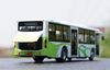 Original factory 1:42 Shanghai Sunwin 6116HG Shanghai city bus model, Alloy Diecast Model for gift
